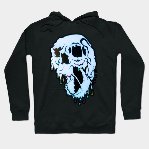 Light Blue Melting Monster Hoodie by LadyMayDesigns